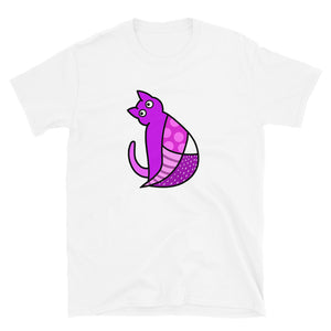 "Purple Mosaic Cat" T-Shirt